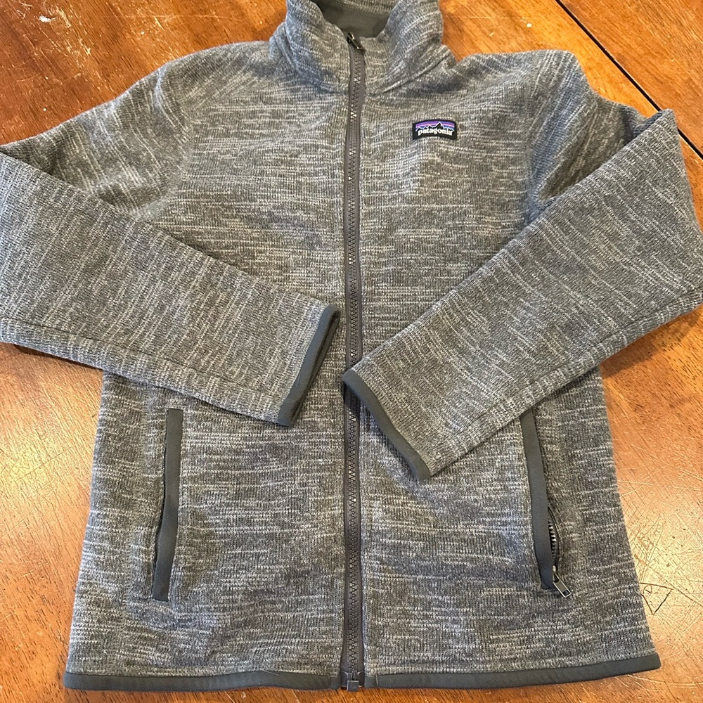 Patagonia Kids Heathered Gray Better Sweater Jacket